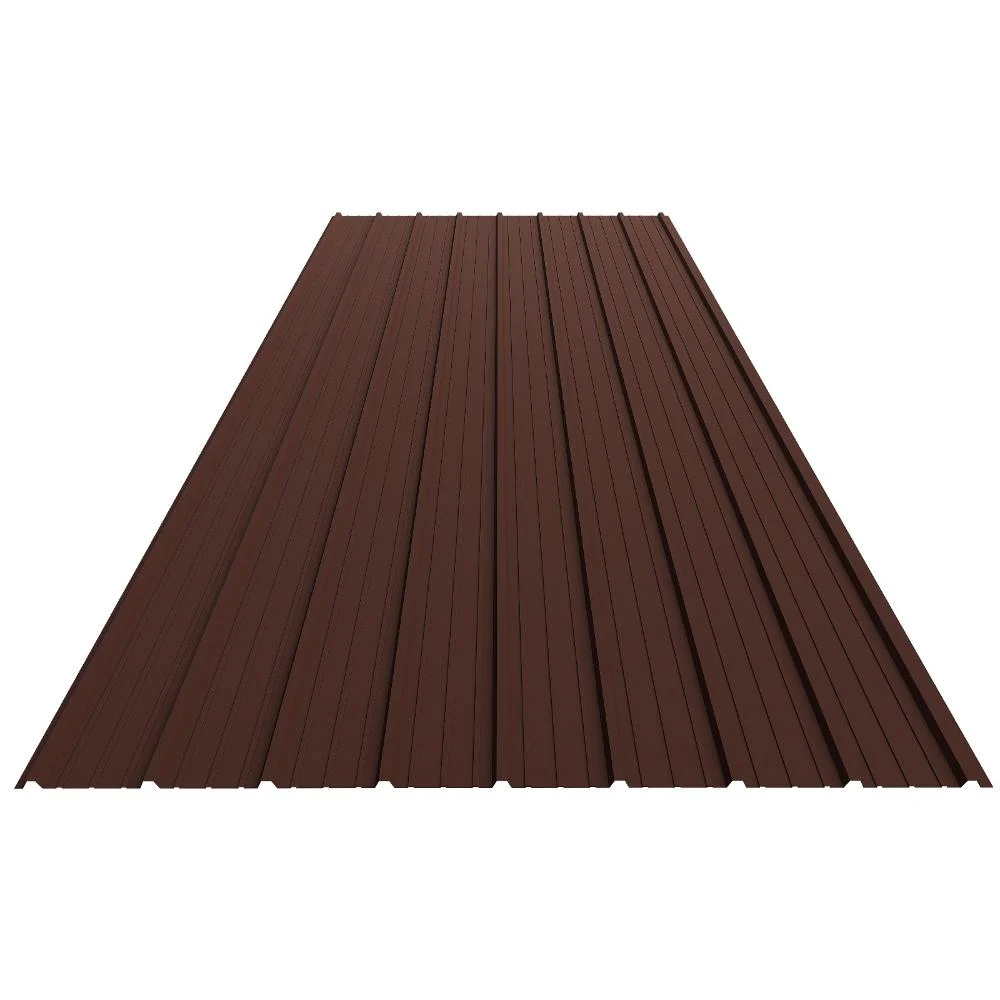 Tabla cutata zincata G10, maro RAL 8017, inaltime cuta 10 mm, 2000 x 910 x 0.30 mm