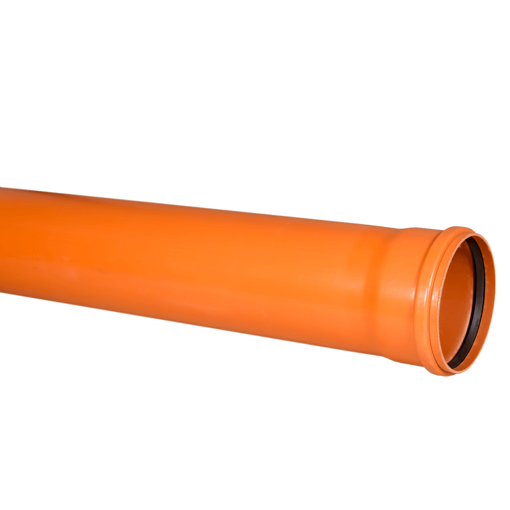 Teava PVC SN4 Valrom, canalizare exterioara, cu mufa si garnitura, diametru 160 mm, 3 m