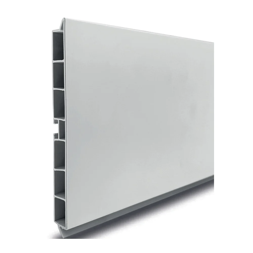 Plinta PVC cu folie de aluminiu, alb, 100 mm x 4 m