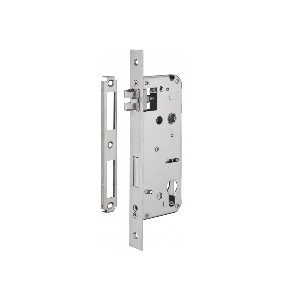 Broasca pentru usi de interior, placa dreapta, argintiu, 50 x 85 mm