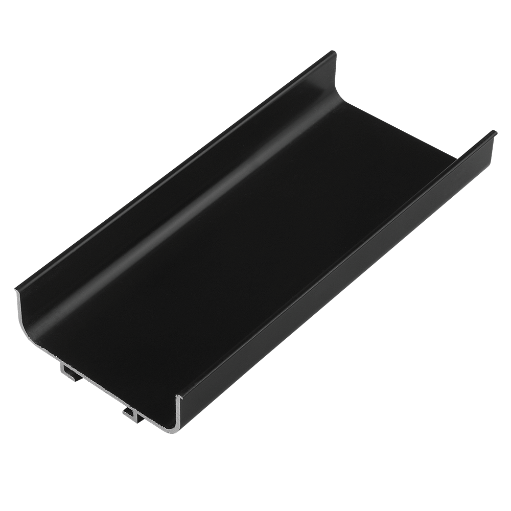 Profil aluminiu LB (tip Gola) - C, aluminiu, negru, 5.5 m