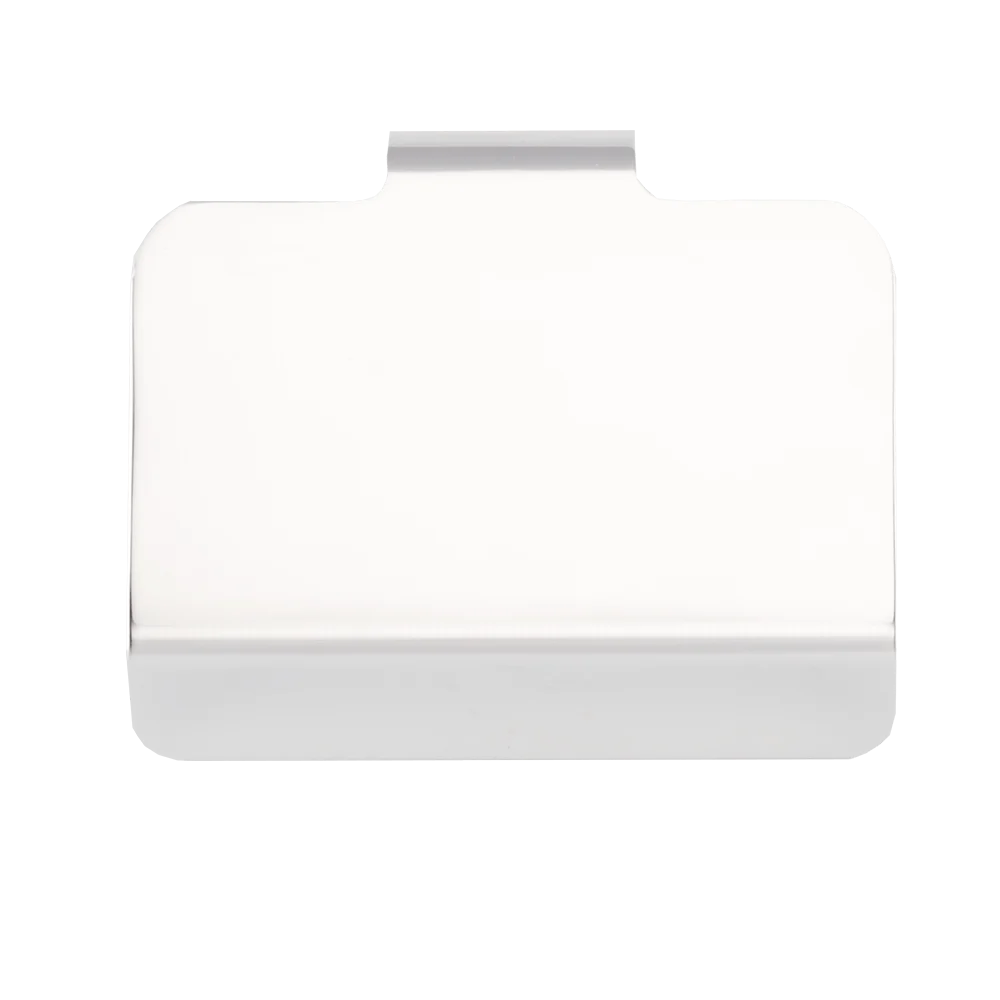 Suport hartie igienica Romtatay Flat, metal, argintiu, 12 x 9 cm