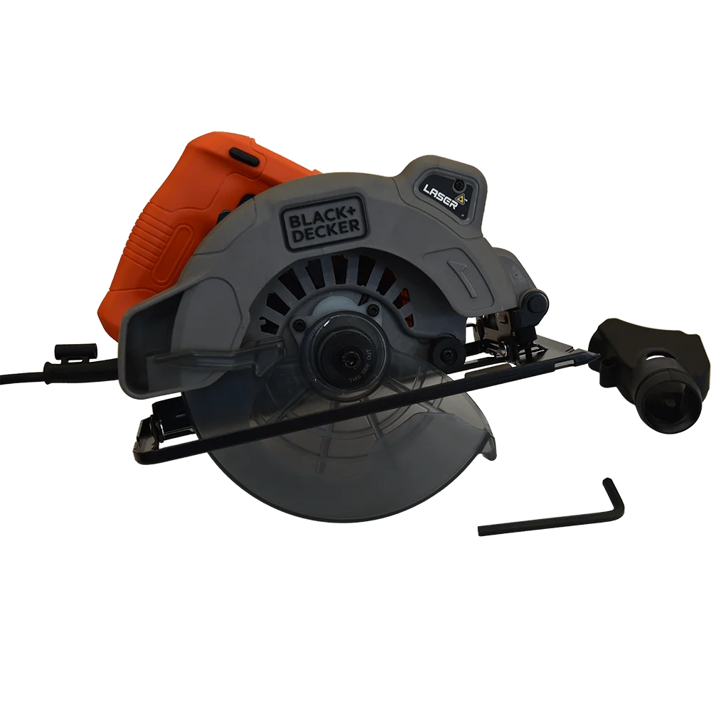 Fierastrau circular cu laser Black&Decker, 1250 W, discuri 66 x 190 mm