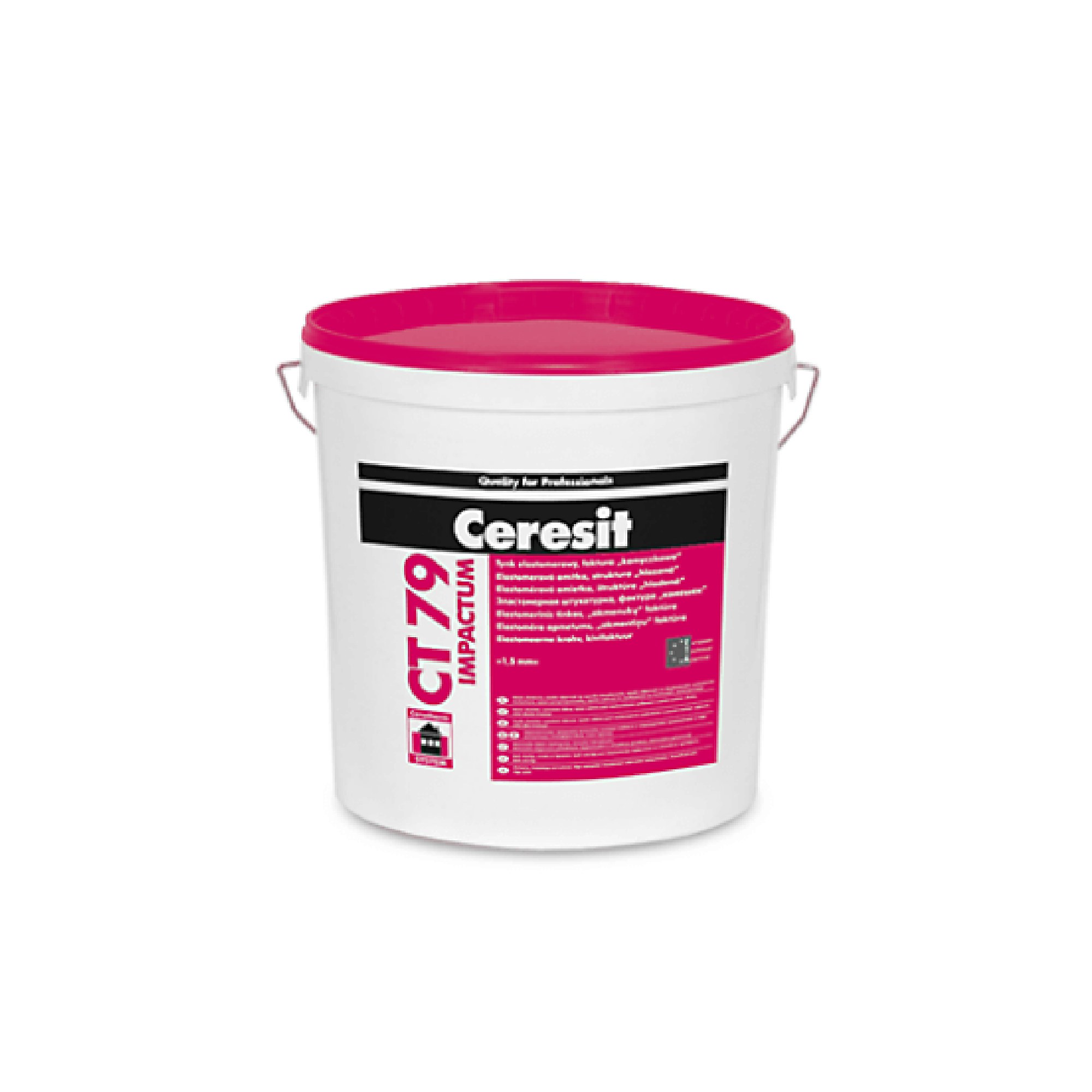 Tencuiala decorativa siliconica Ceresit CT 79, aspect praf de piatra, granulatie 1.5 mm, interior/exterior, 25 kg