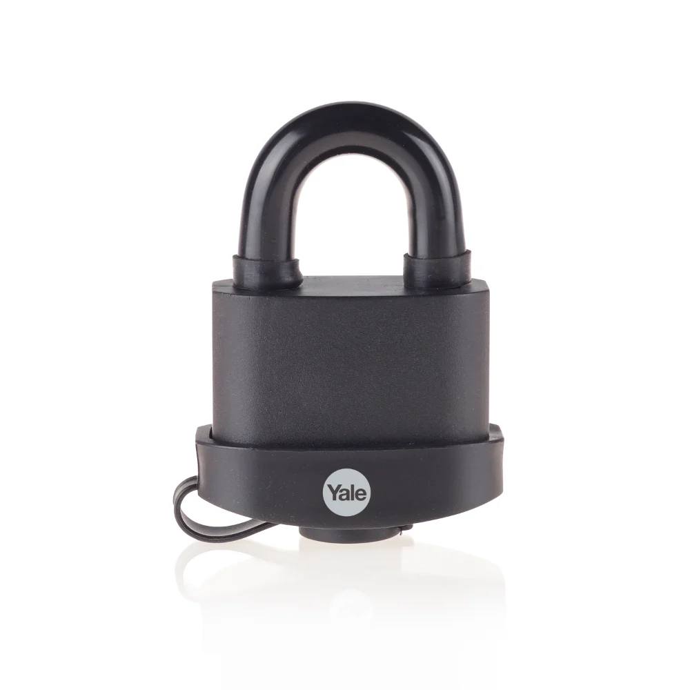 Lacat din otel Yale High Protection, 61mm, invelis protector, 3 chei