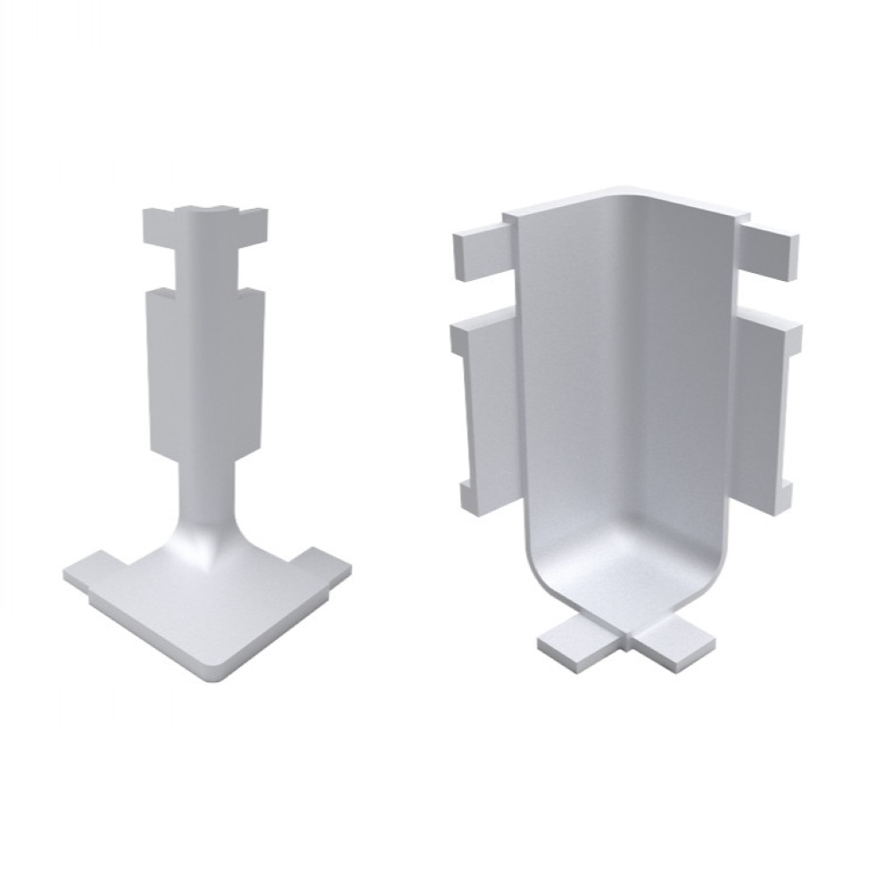 Set accesorii unghi 90 grade Gola L, pastic, gri