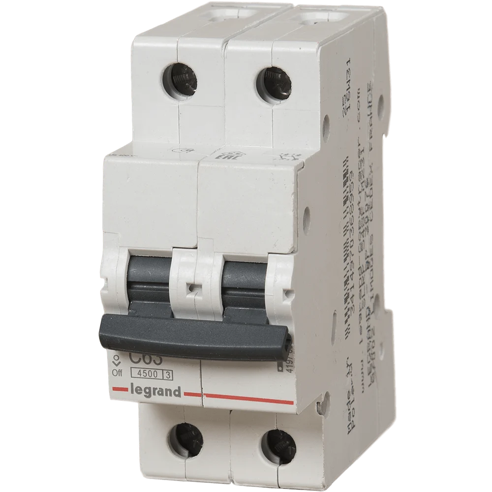 Disjunctor magneto-termic Legrand, 2 pol, 63A