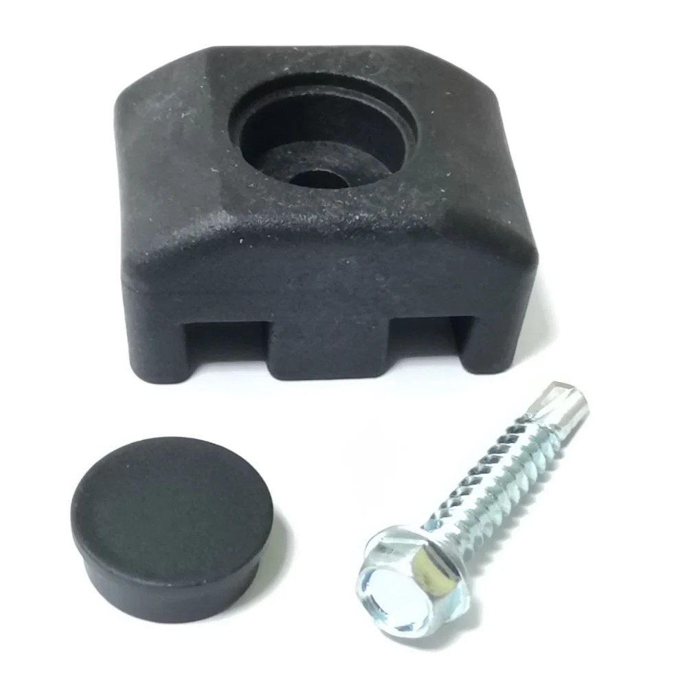 Set 6 cleme prindere gard cu surub autoforant, cap hexagonal, 40 x 30 x 5.5 mm