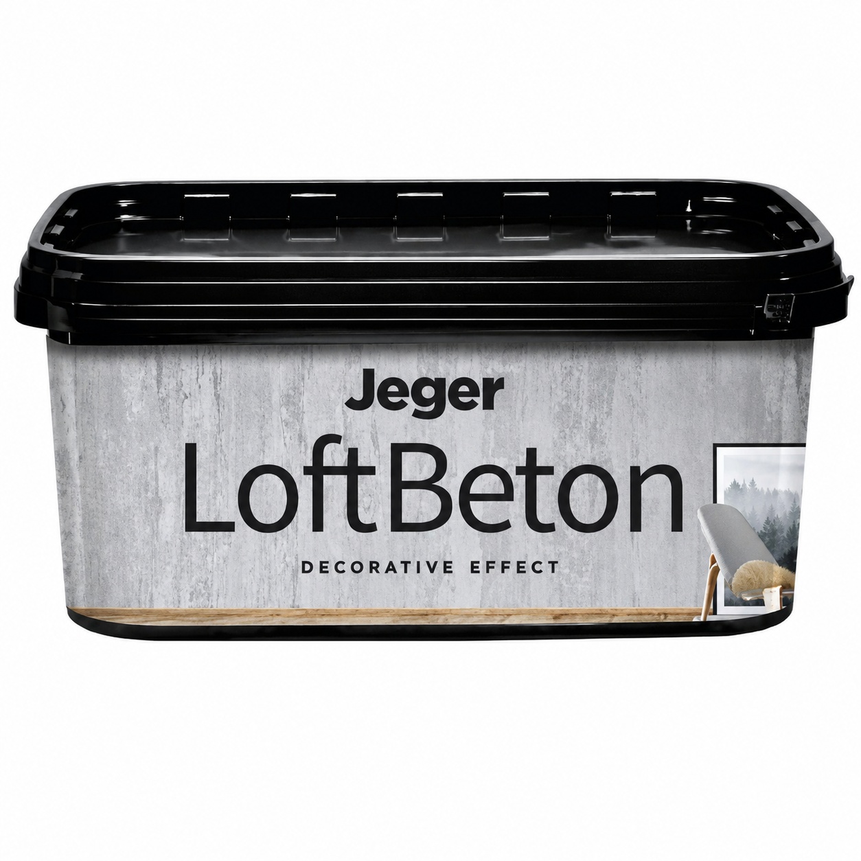 Vopsea decorativa cu aspect de beton Jeger Loft Beton,gri nr. 2, 2 L