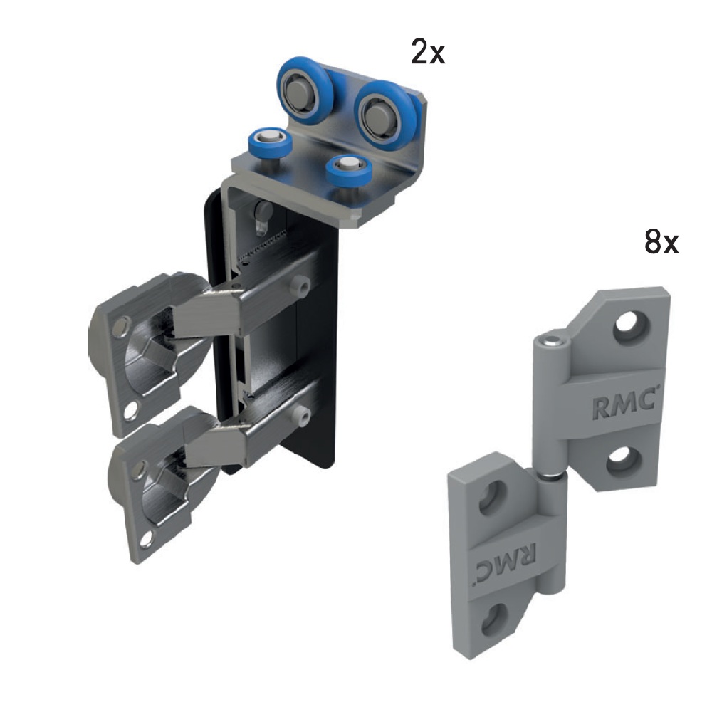 Sistem de glisare Falcon 01 SDS 9700, pentru 2 usi pliabile, incarcare 50 kg