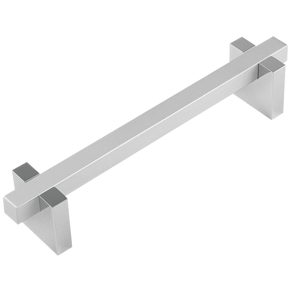 Maner mobila cu terminatii din aluminiu, FA 26176, crom/ crom mat, 192 mm