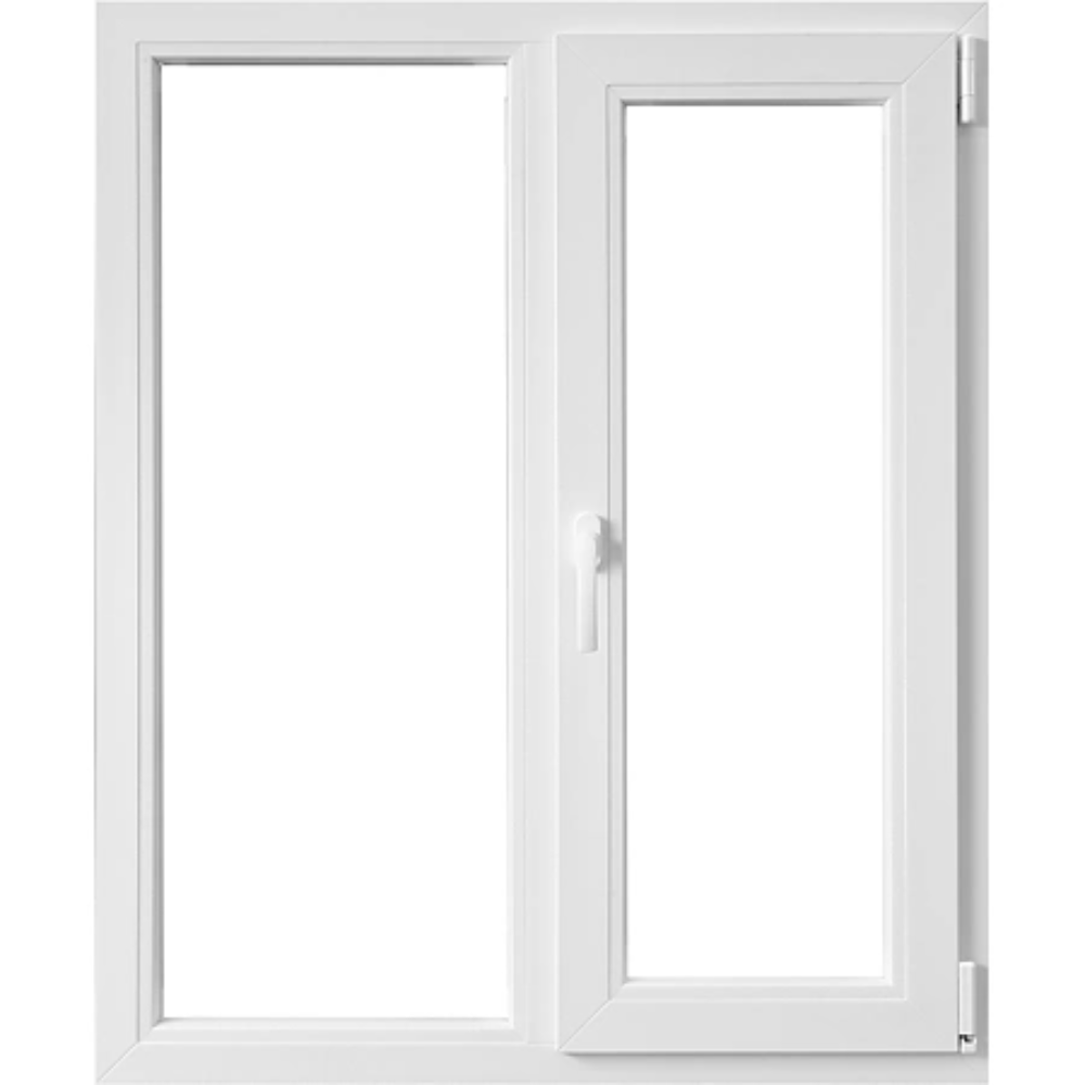 Fereastra PVC, 5 camere, deschidere dreapta oscilobatant, alb, 105 x 115 cm