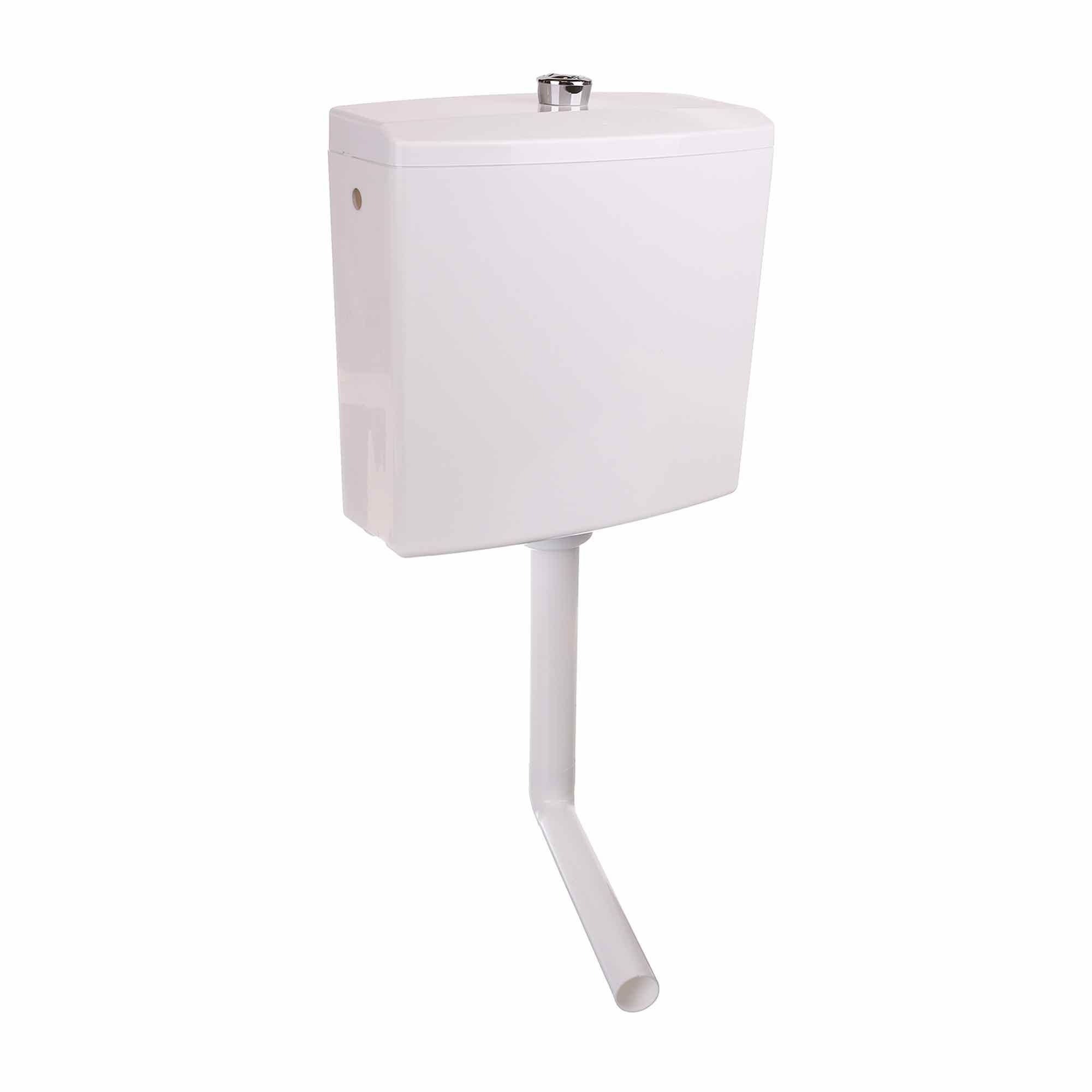 Rezervor WC semiinaltime Wirquin Reviso, ABS, alb, 36,8 x 38 x 16 cm