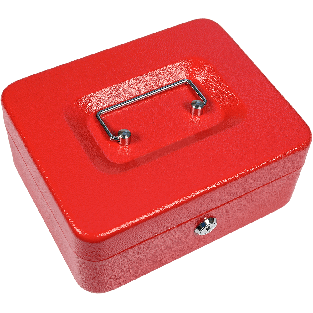 Caseta valori, Favor, rosu, 200 x 160 x 90 mm