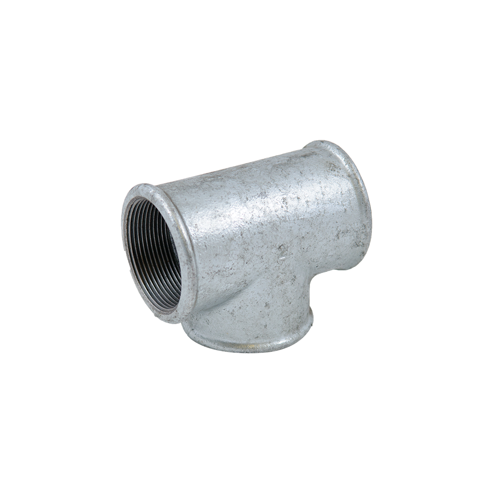 Teu 90°, filet interior, fonta, zincat, 1 1/2 inch