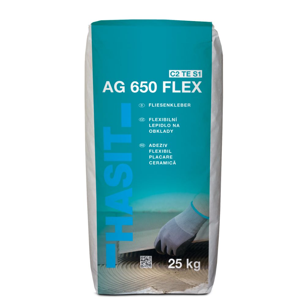 Adeziv flexibil pentru piatra naturala si placari ceramice Hasit C2 TE S1, 25 kg