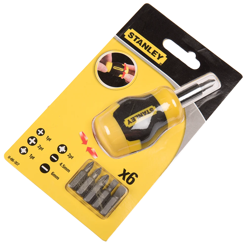Surubelnita multibit Stanley, 6 capete