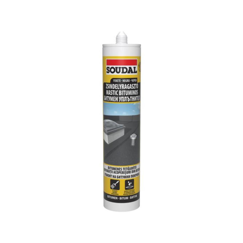 Mastic bituminos acoperis Soudal Roof Repair, negru, 280 ml