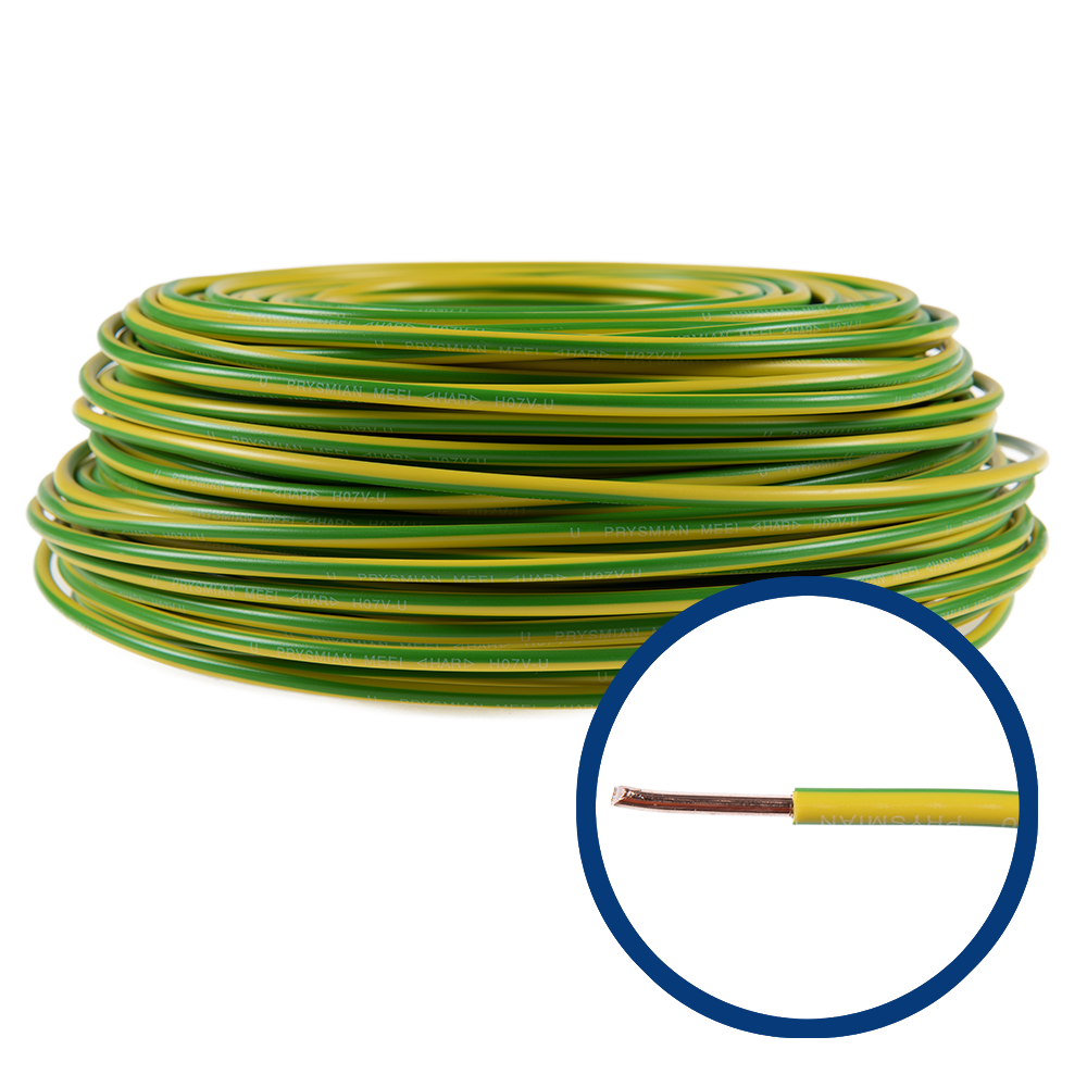 Cablu electric FY/ H07V-U 6 mm galben - verde