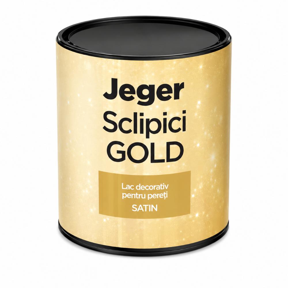 Sclipici lac decorativ Jeger, auriu, 0,5 l