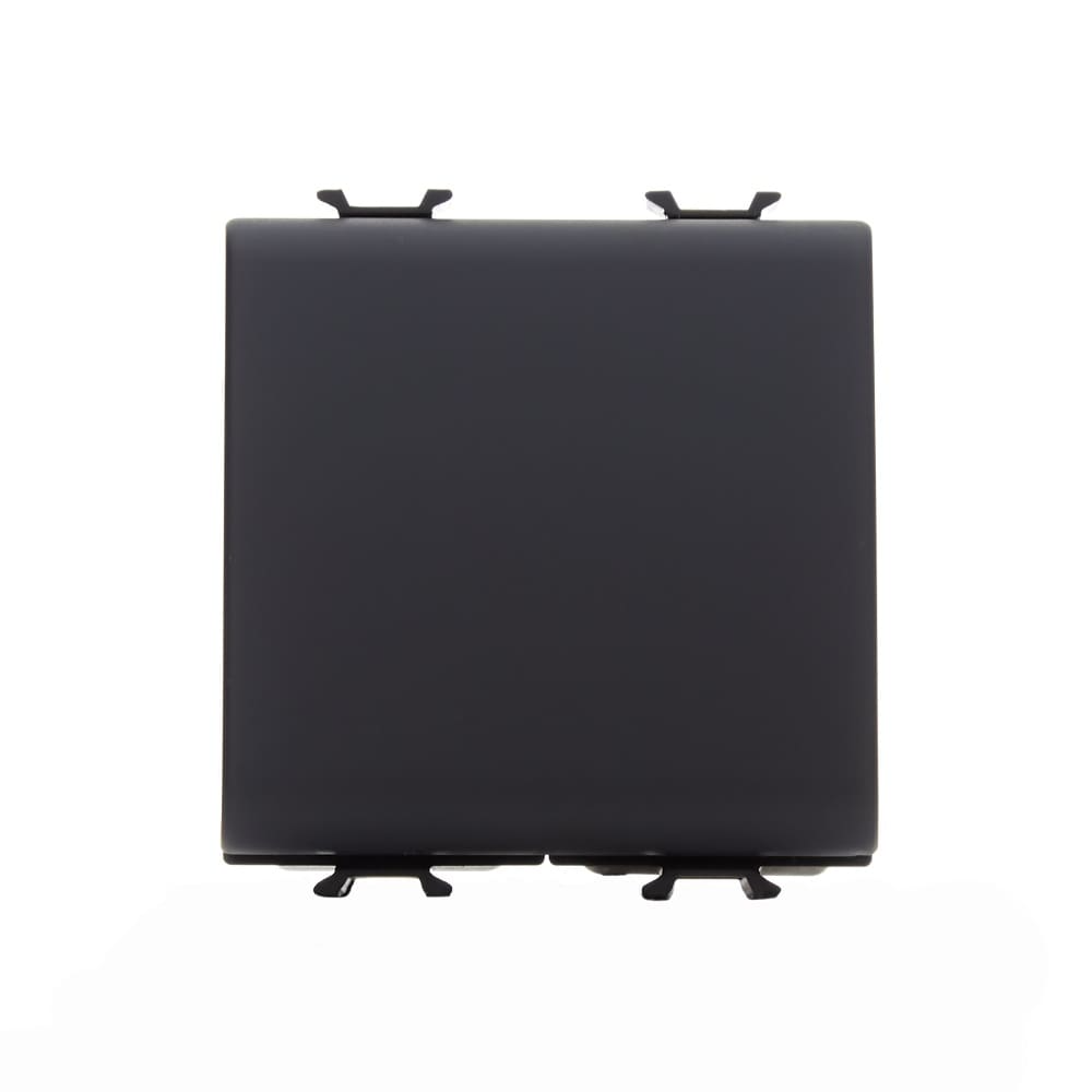 Intrerupator cap scara simplu Gewiss Chorus GW12071, 2 module, incastrat, negru, 44 x 44.2 x 30 mm