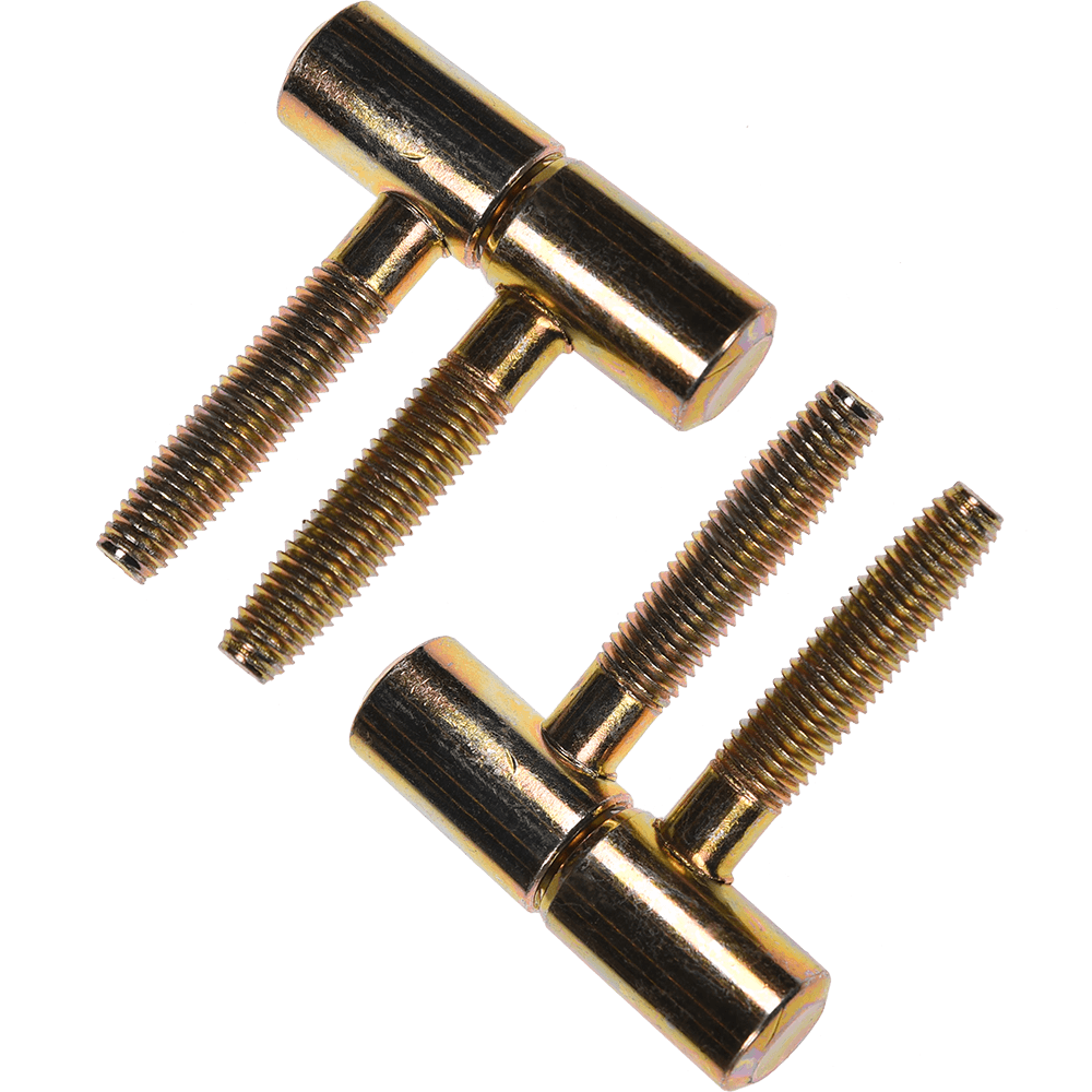 Balama cilindrica cu doua tije, D 14 mm, H 48 mm, finisaj zincat galben, 2 buc
