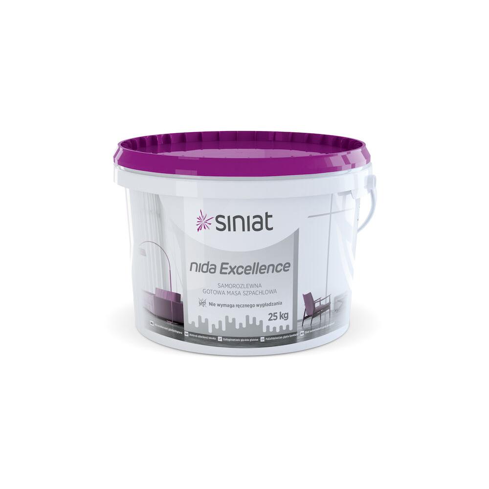 Glet de finisare gata preparat Siniat Nida Excellence, interior, alb, 25 kg