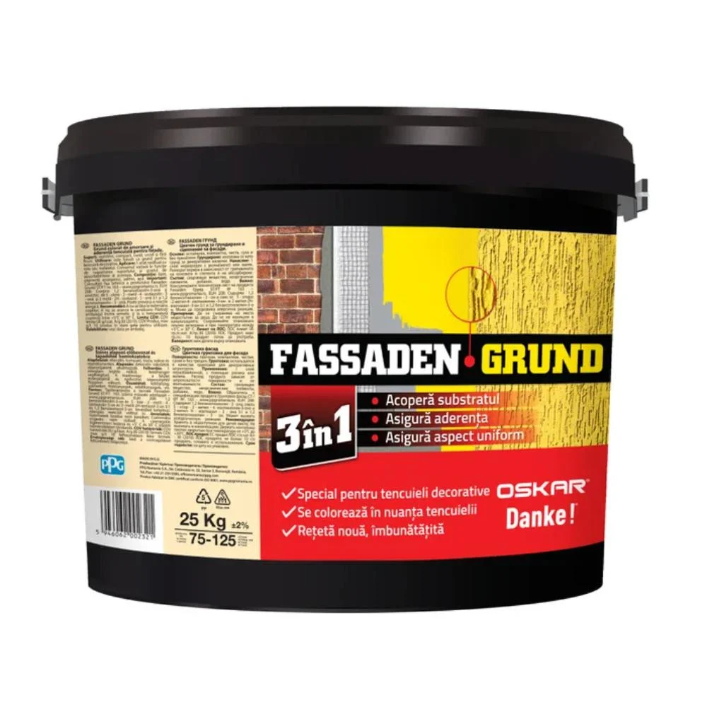 Grund pentru tencuiala Oskar Fassaden, interior/exterior, 25Kg