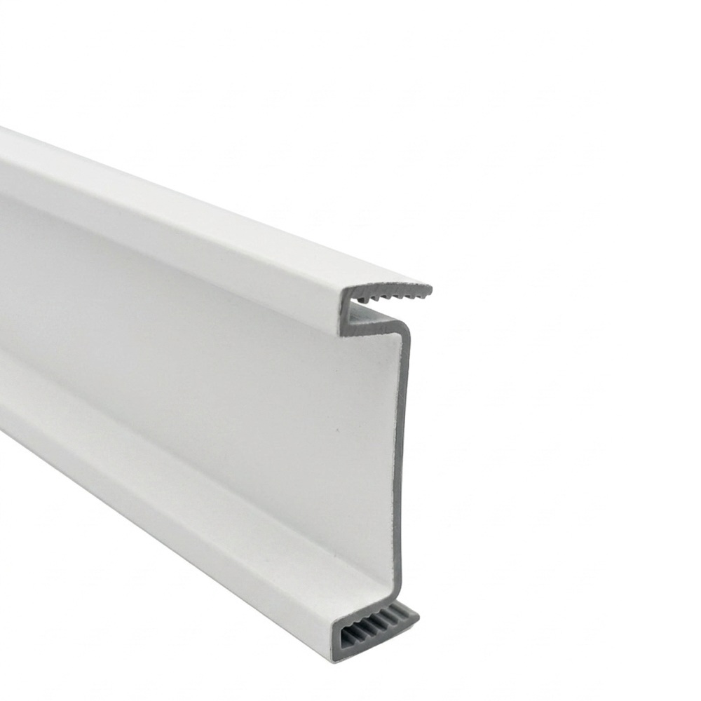 Profil Gola 8402, orizontal/vertical, plastic, alb, 3 m