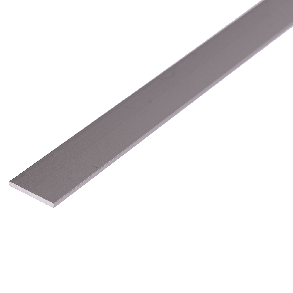 Bara plata, aluminiu, 20 x 2 mm, L 1 m