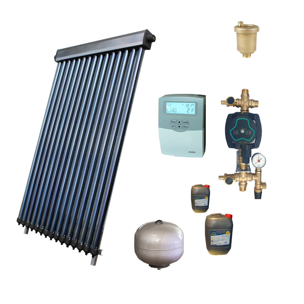 Pachet solar Panosol 3P Economic, 1020 kw, 15 tuburi, 12 l
