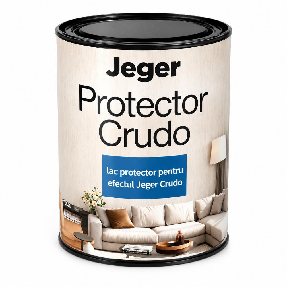 Lac protector efect decorativ Jeger Crudo, mat, incolor, 1 L