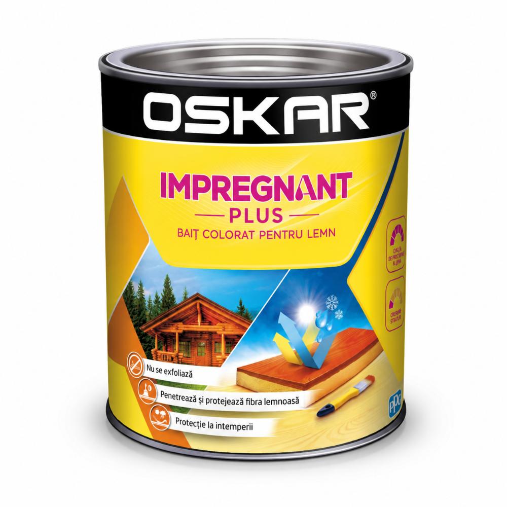 Lazura pentru lemn OSKAR Impregnant Plus, cires, 0.75 l