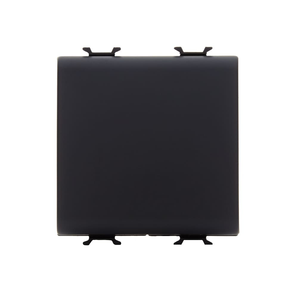 Intrerupator simplu Gewiss Chorus GW12031, incastrat, 2 module, 16A, negru