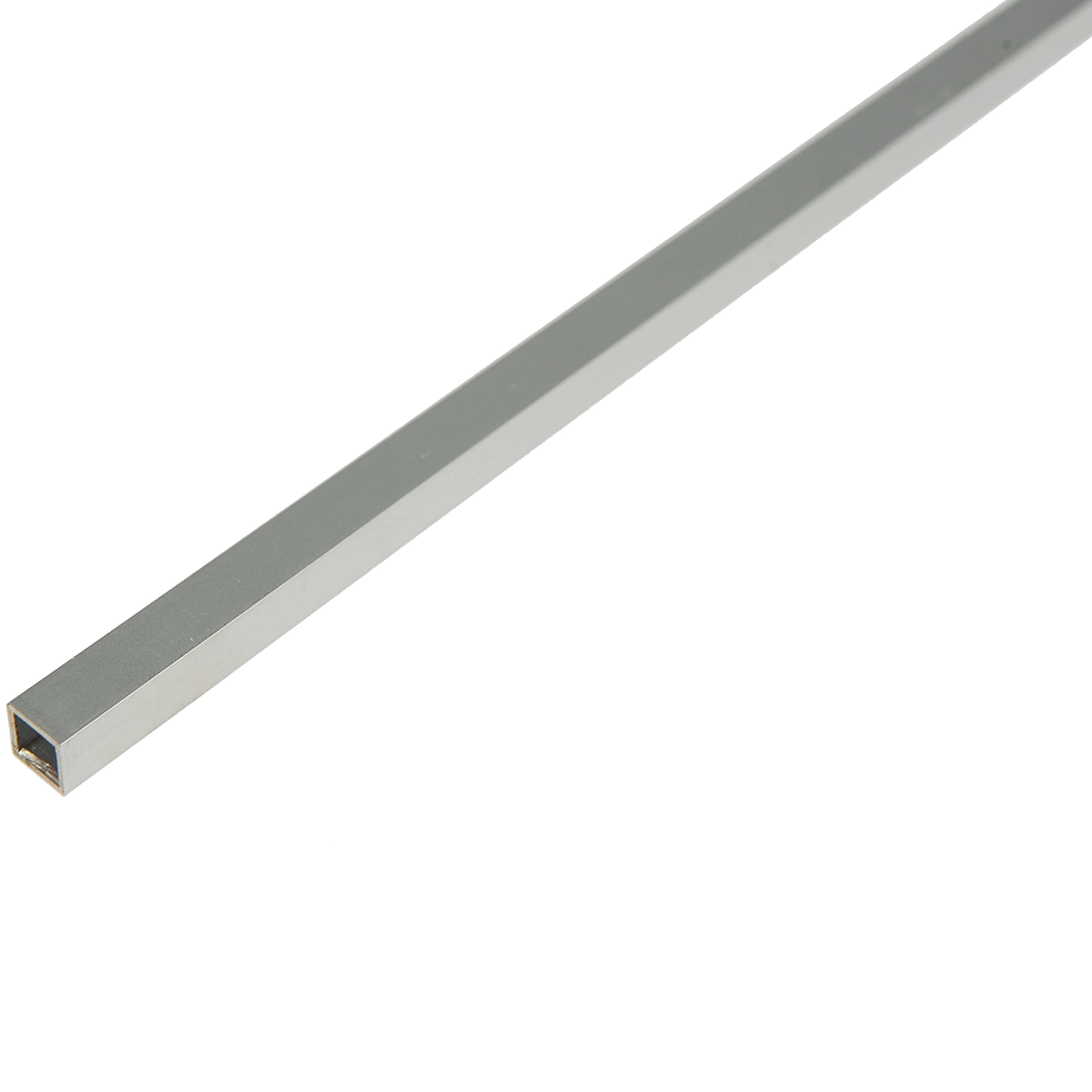 Teava patrata aluminiu 15.5 x 15.5 x 1.5 mm, lungime 1 m