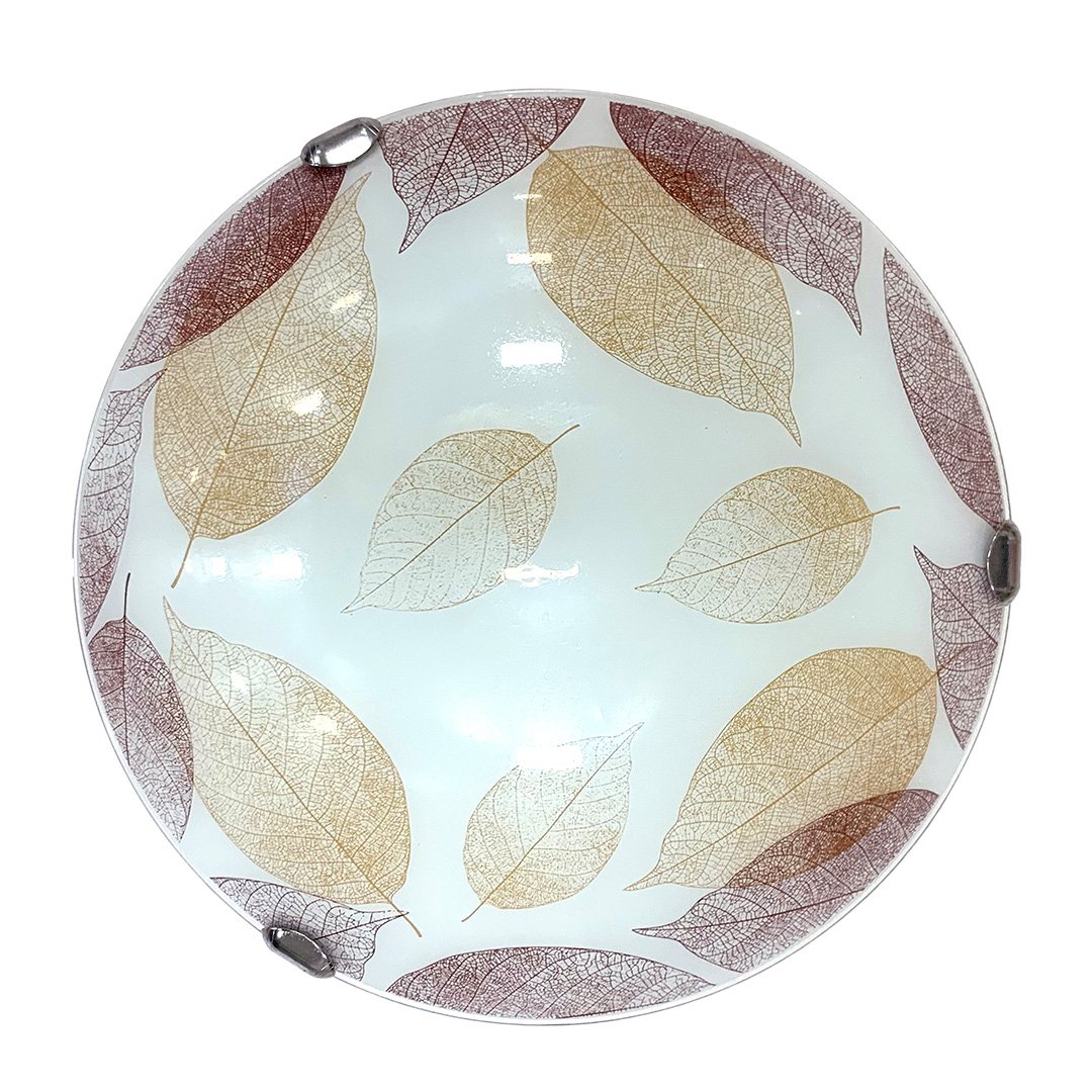 Plafoniera Moss, metal, 1 x E27, 60 W, alb-maro, 30 cm