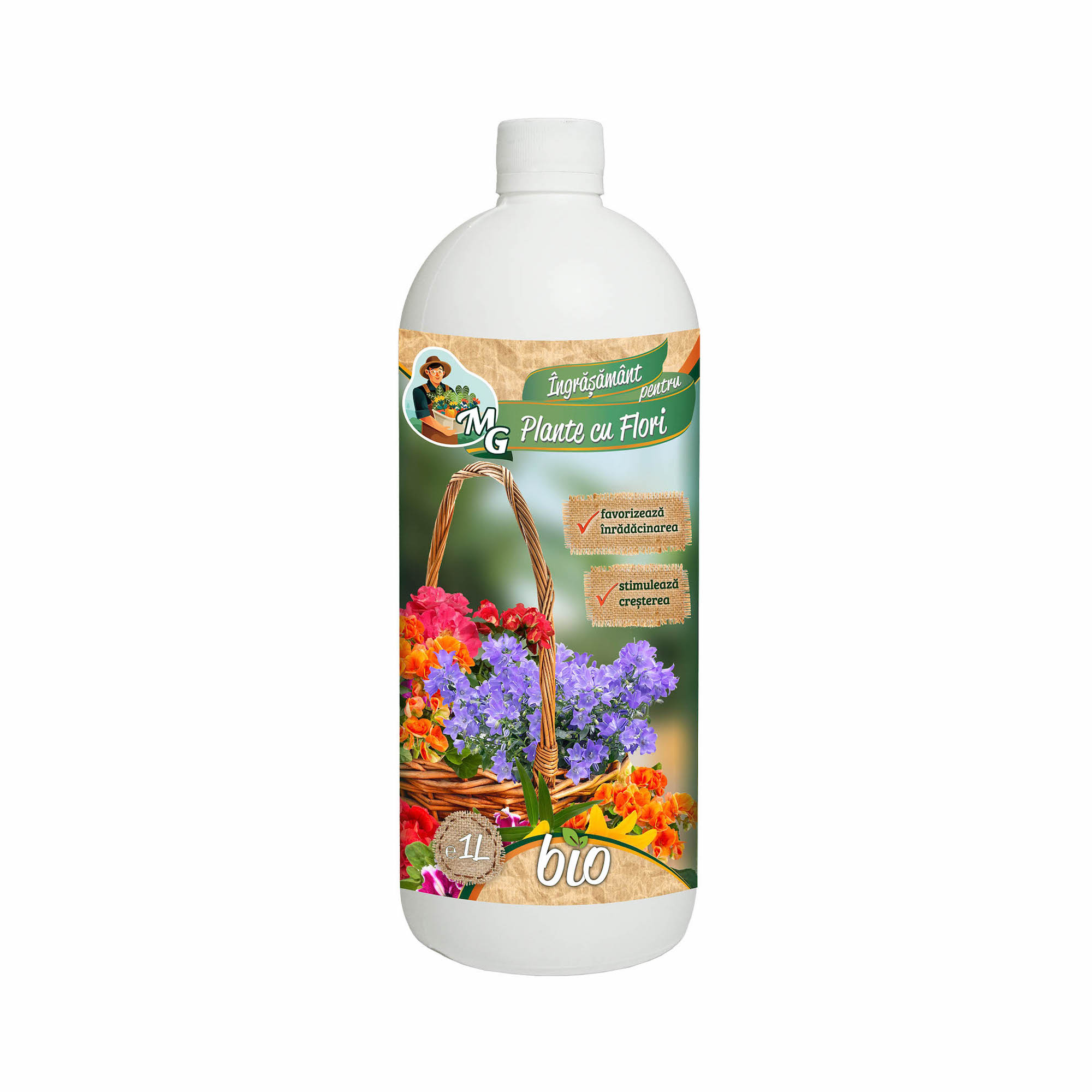 Ingrasamant lichid BIO pentru plante cu flori MG, 1 L