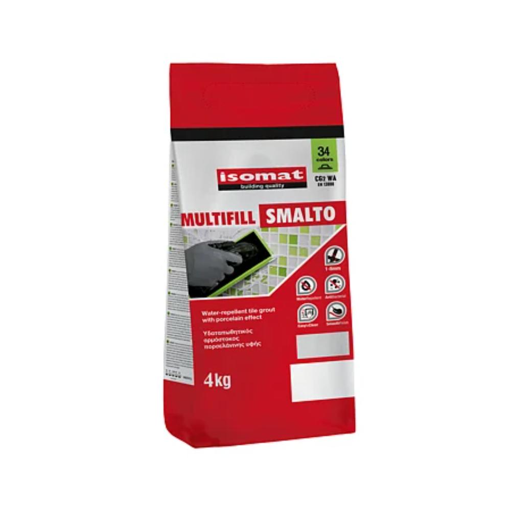 Chit de rosturi hidrofug Isomat Multifill Smalto 1-8, interior/exterior, gri inchis, 4 kg