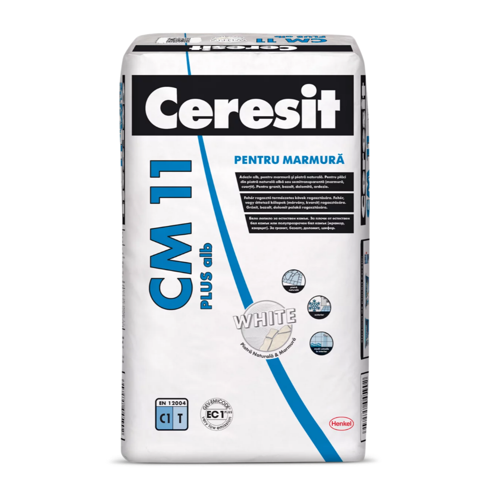 Adeziv pentru placari ceramice, Ceresit CM 11 Plus, alb, 25 kg