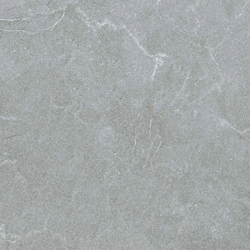 Gresie portelanata Kai Stoneline Grey KY, mata, aspect piatra, R9, patrata, 60 x 60 cm