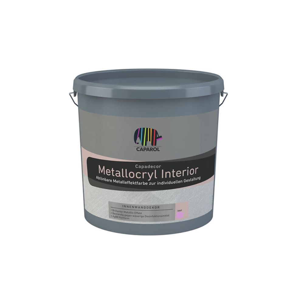 Vopsea decorativa Capadecor Metallocryl Interior cu aspect metalizat 1.25 L