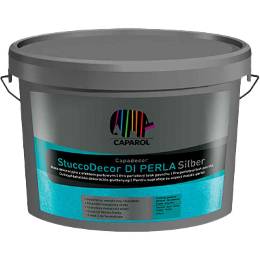 Masa de spaclu Caparol StuccoDecor DI PERLA Silber, 1,25 l, metalic-satinat