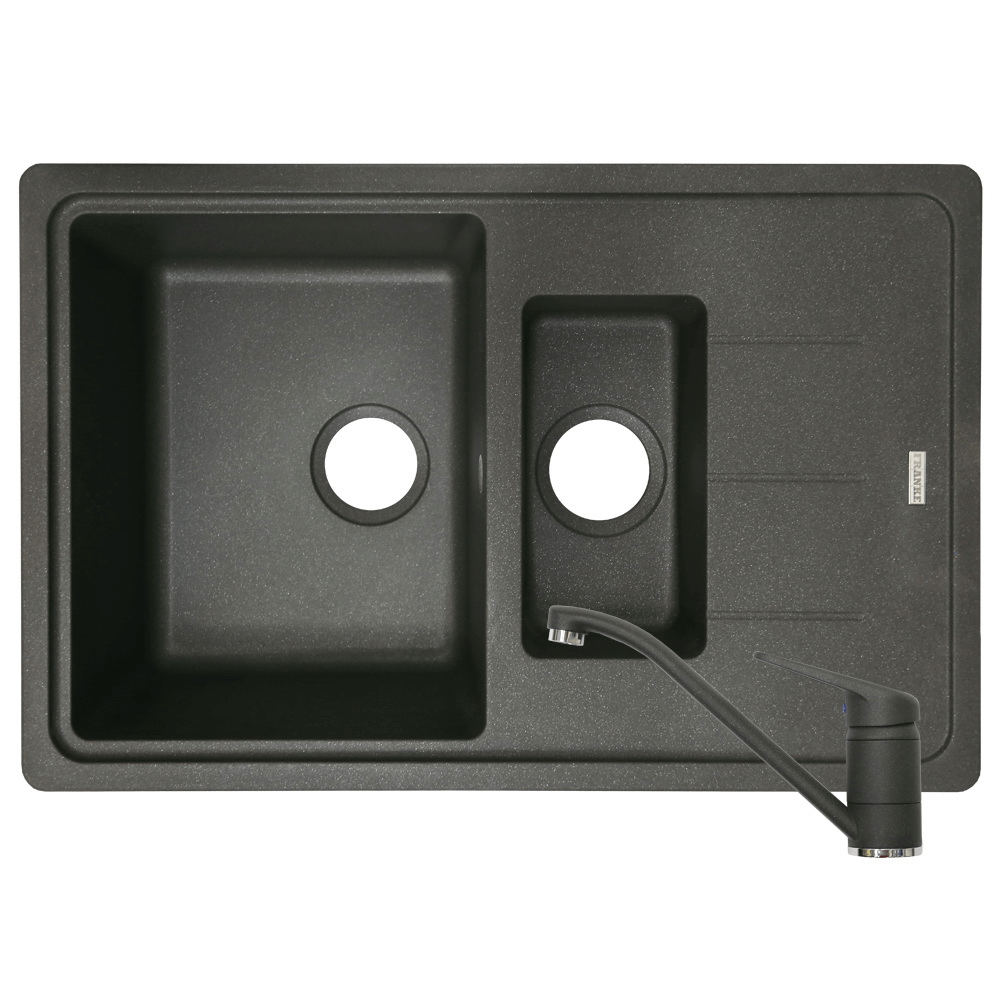 Pachet Franke BFG 651-78 chiuveta si baterie Grafite, cuva reversibila, negru, 780 x 500 mm