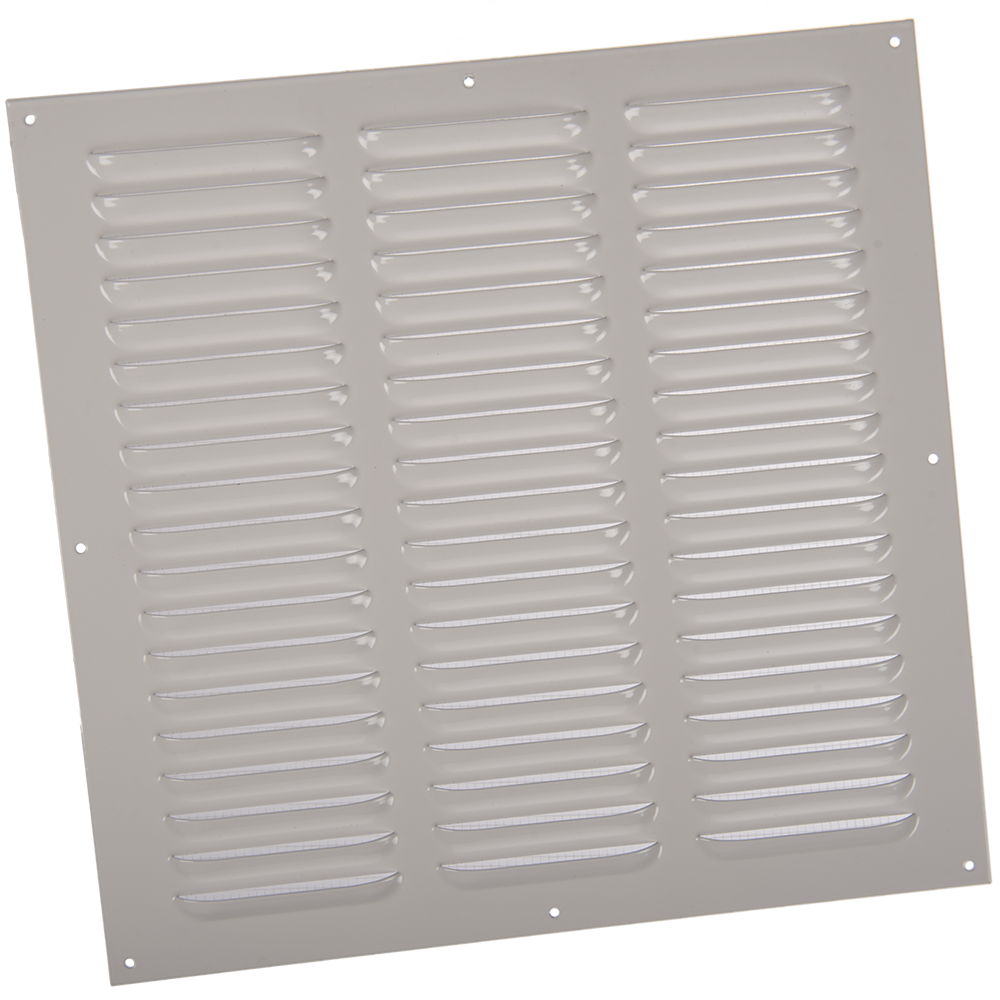 Grila metalica Vents, otel, alb, 305 x 300 mm