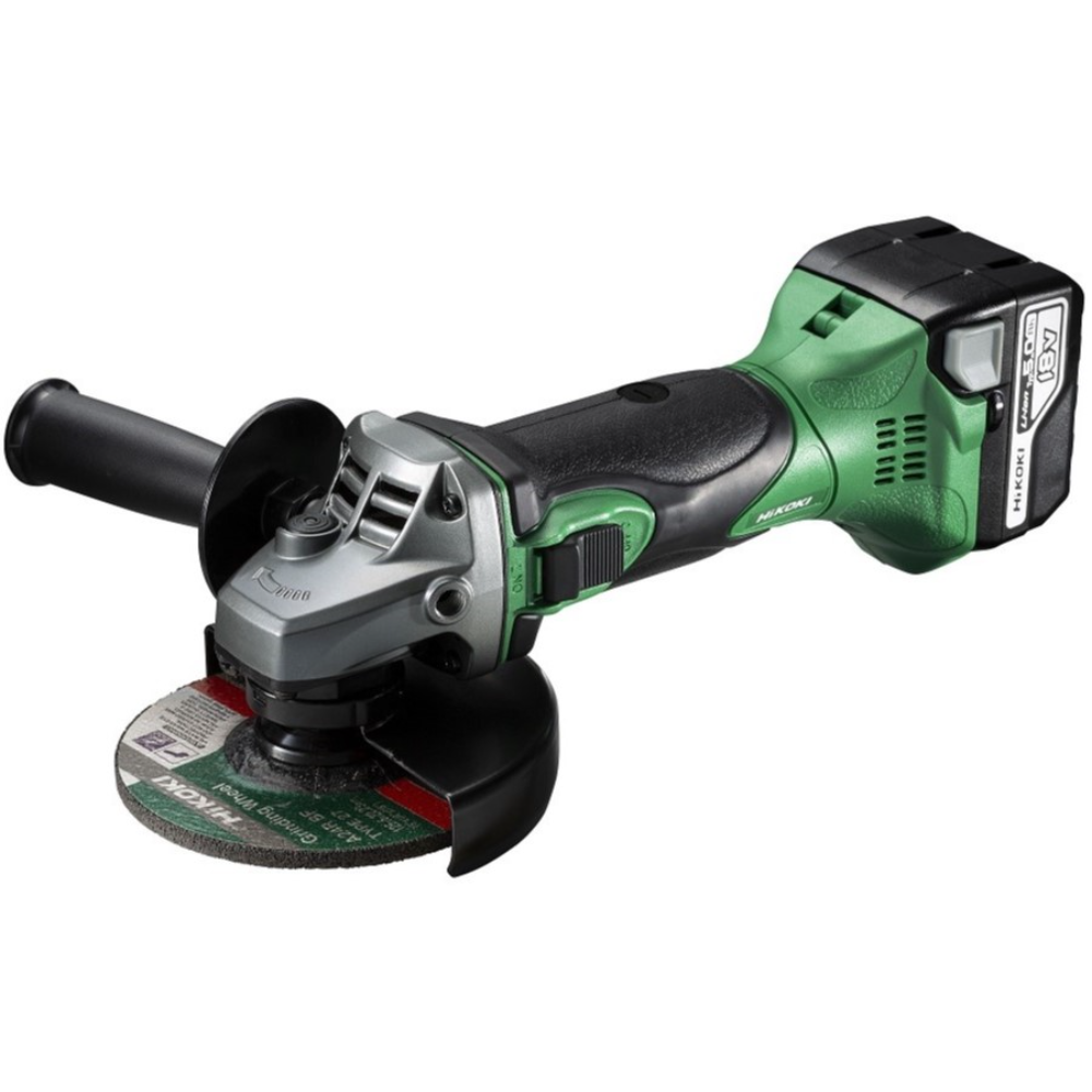 Polizor unghiular profesional Hikoki G18DSL2WUZ, 18 V,  125 mm, 9000 rpm, 2 acumulatori + incarcator + valiza transport