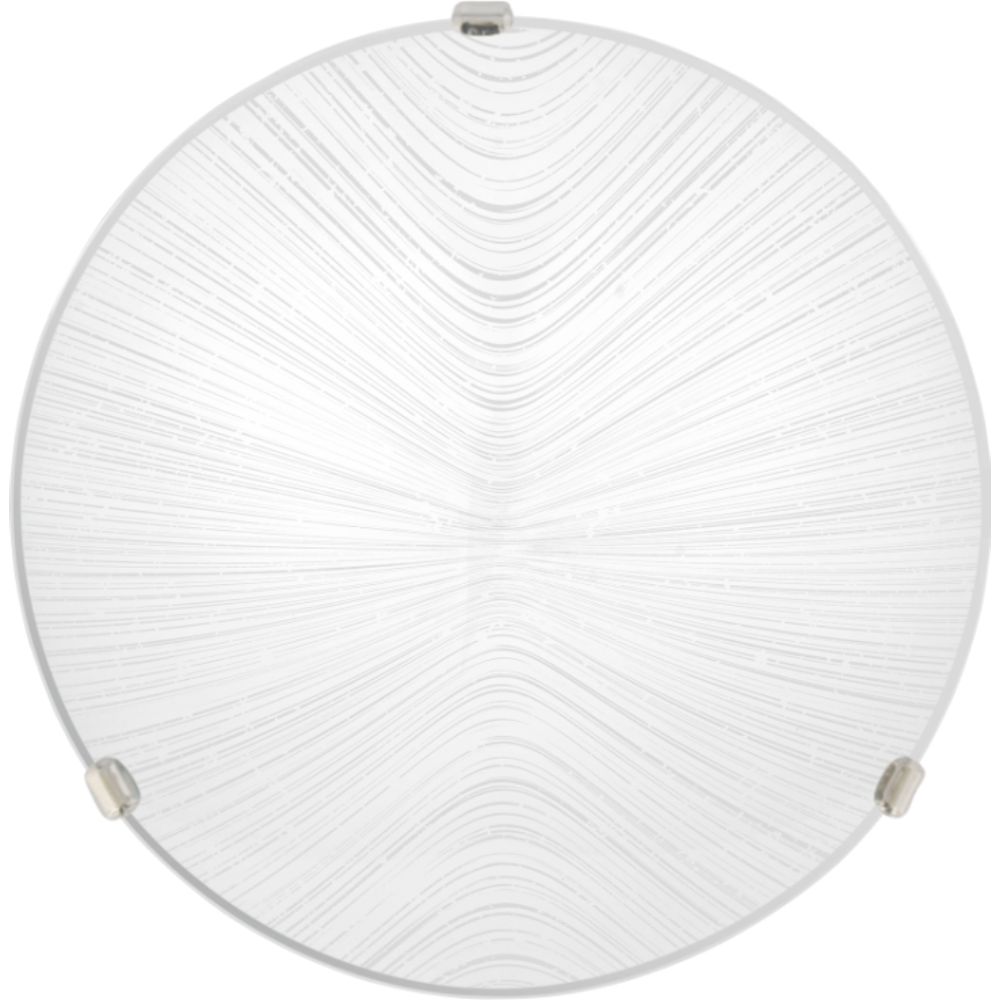 Plafoniera Rahos, metal, 2 X E27, 60 W, gri, diametru 40 cm