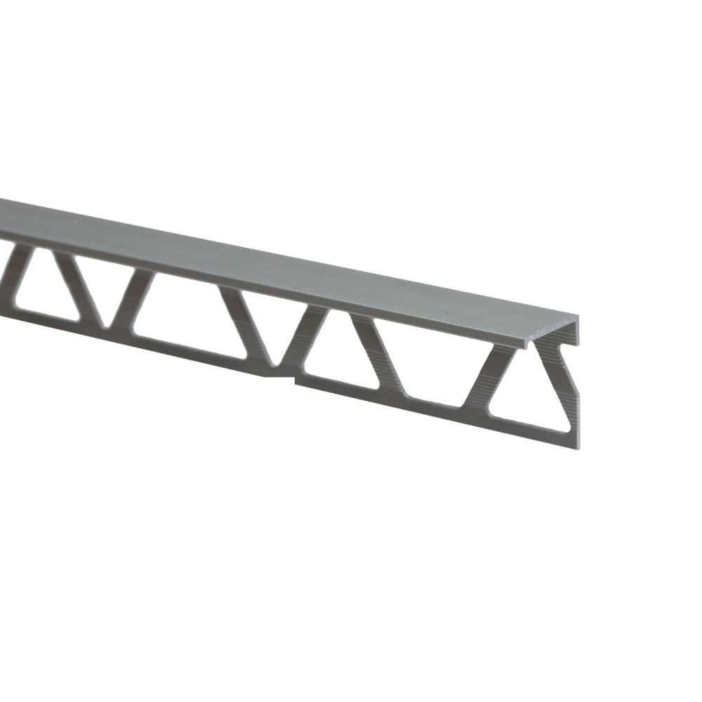Profil de terminatie Set, aluminiu, argintiu, 12 mm, 2.5 m