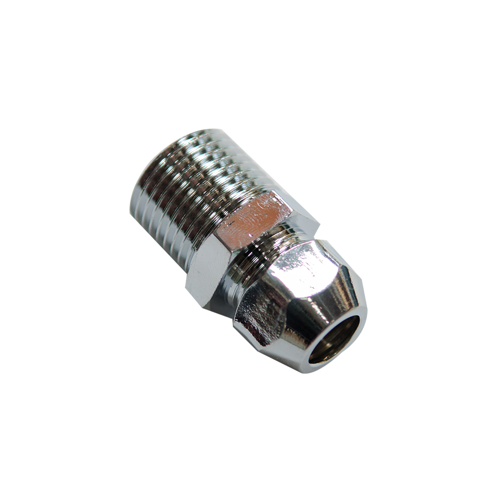 Conector Remer, alama, cromat, filet exterior, 1/2