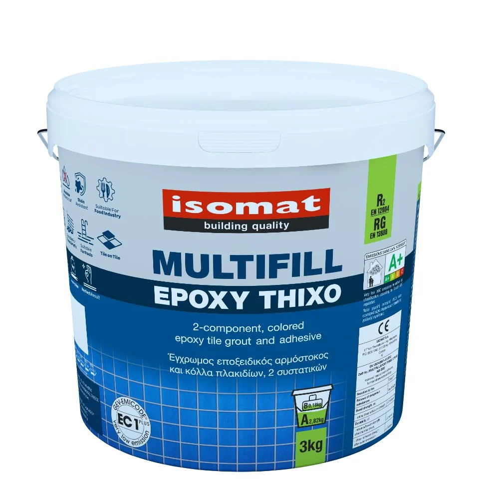 Chit de rosturi Isomat Multifill Epoxy Thixo, interior/exterior, alb, 3 kg