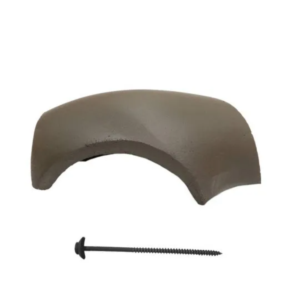 Tigla de coama de ramificatie in 3 ape Terran Danubia + clema de fixare, antracit, 320 x 360 mm, 4.8 kg/buc